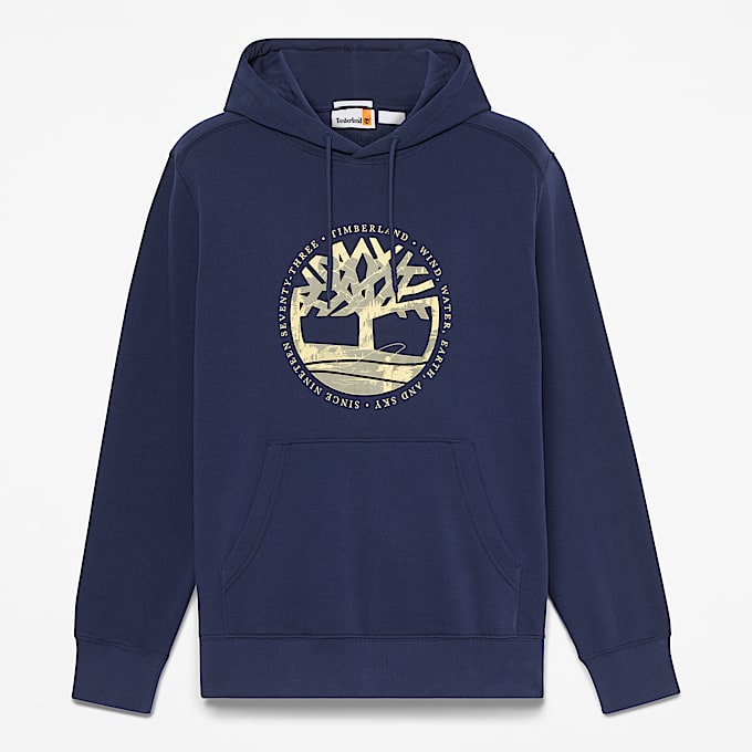 Mens Lake House Graphic Hoodie TBL Dark Navy HERO
