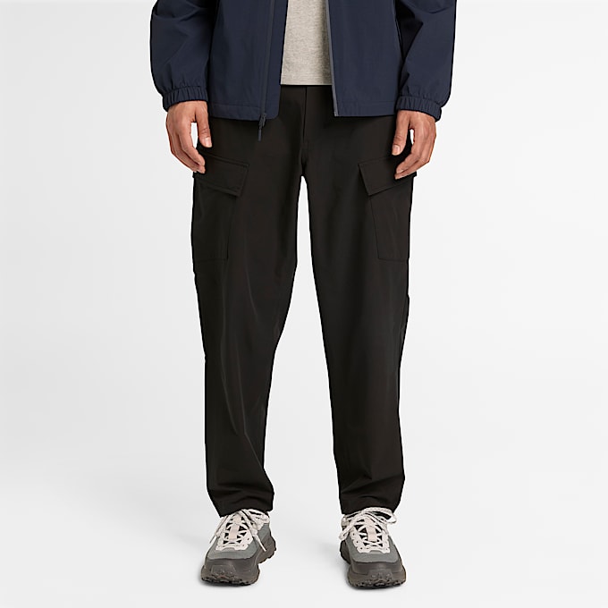 Mens QuickDry Cargo Pants TBL Black ALT1