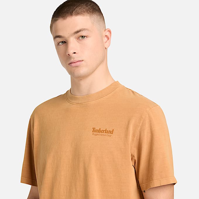 Mens Rugged Active Gear Graphic TShirt TBL Wheat ALT3