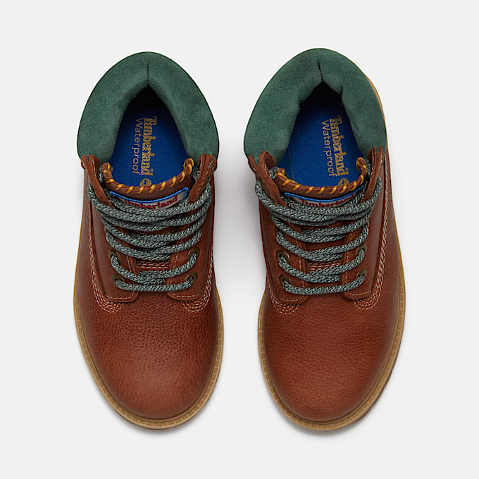 Youth Timberland Premium 6Inch Waterproof Boot TBL Rust FullGrain ALT2