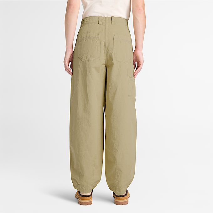 Womens Utility Cotton Linen Pant TBL Cassel Earth ALT8