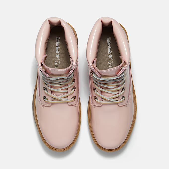 Botas impermeables con plataforma Stone Street de 6 para mujer TBL Piel charol rosa claro ALT2