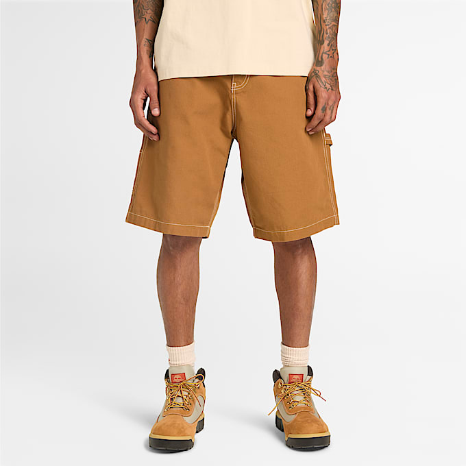 Washed Duck Canvas Carpenter Short TBL Dark Wheat ALT3