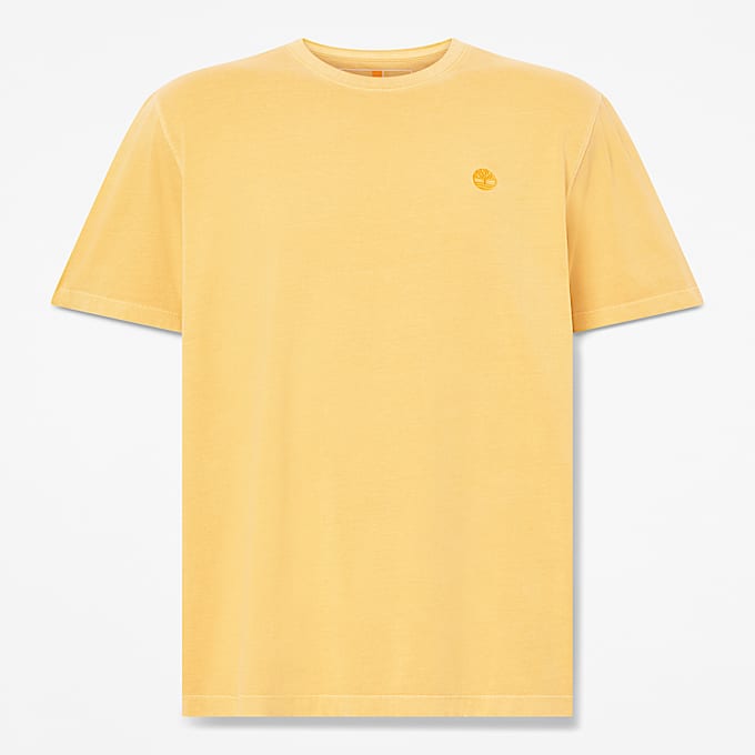 Playera manga corta Dunstan River Garment Dyed para Hombre TBL Oliva HERO