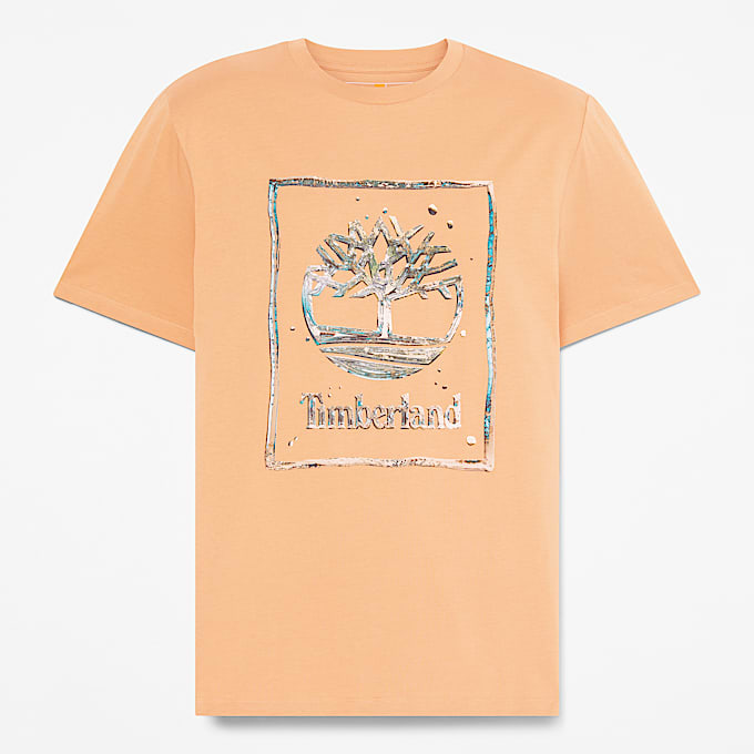 Mens Water Graphic Logo ShortSleeve TShirt TBL Light Wheat Boot HERO