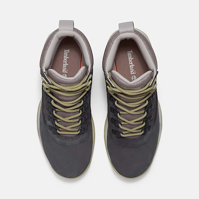 Womens White Ledge Mid Waterproof Hiking Boot TBL Dark Grey Suede ALT2