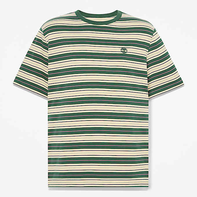 Striped TShirt TBL Light TanPine Needle HERO
