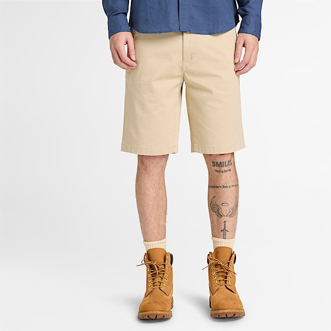 Mens Topsfield Twill Chino Short TBL Tan ALT1