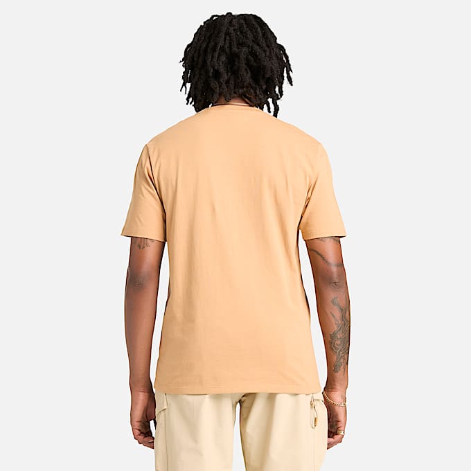 Mens Water Graphic Logo ShortSleeve TShirt TBL Light Wheat Boot ALT8