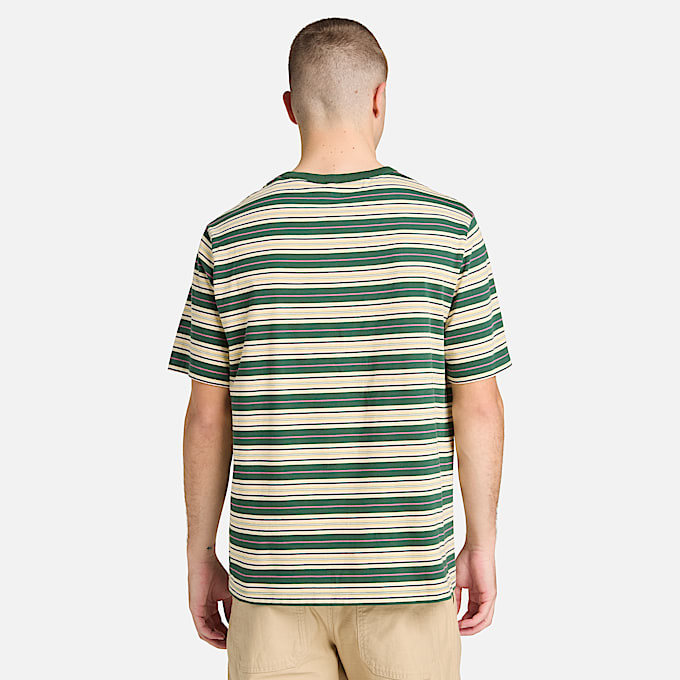 Striped TShirt TBL Light TanPine Needle ALT8
