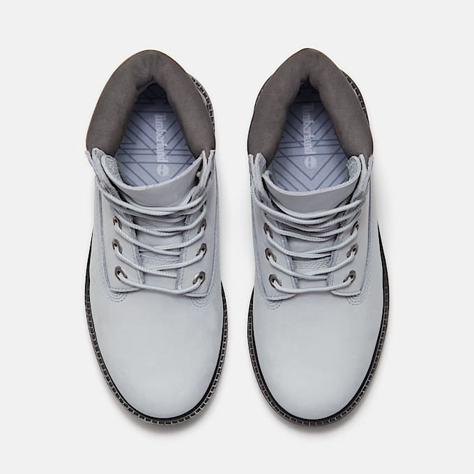 Junior Timberland Alpine Glacier 6Inch Waterproof Boot TBL Glacier Grey Nubuck ALT2