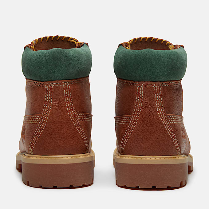 Junior Timberland Premium 6Inch Waterproof Boot TBL Rust FullGrain ALT5