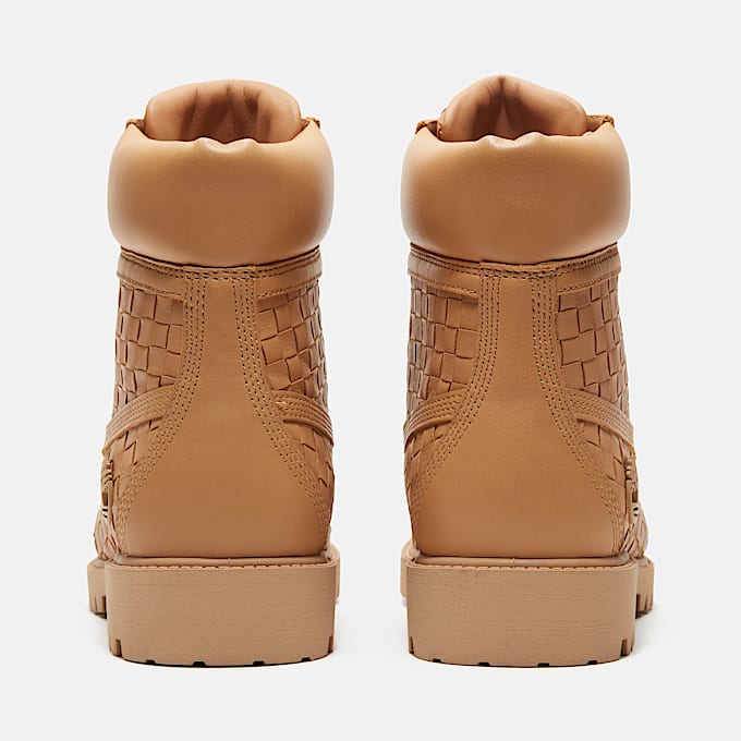 Mens Timberland Textured Premium 6Inch Boot TBL Beige FullGrain ALT5