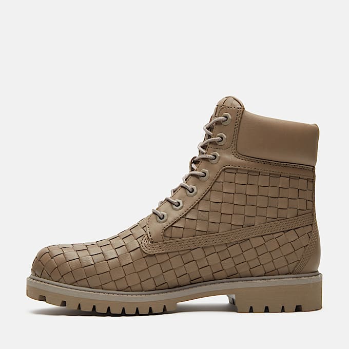 Mens Timberland Textured Premium 6Inch Boot TBL Olive FullGrain ALT6