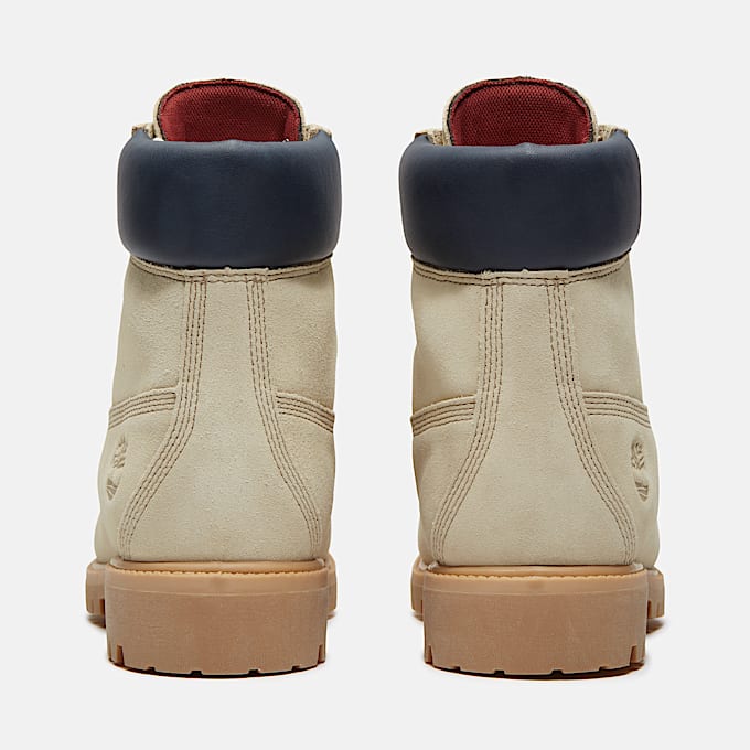 Mens Timberland Year of the Horse Premium 6Inch Waterproof Boot TBL Light Beige SuedeDark Blue ALT5