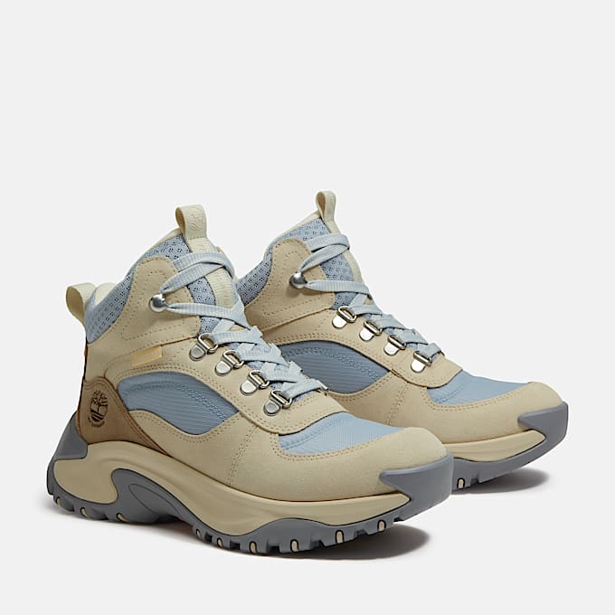 Womens Mt Maddsen Peak Mid Waterproof Hiking Boot TBL Light Beige Suede ALT4