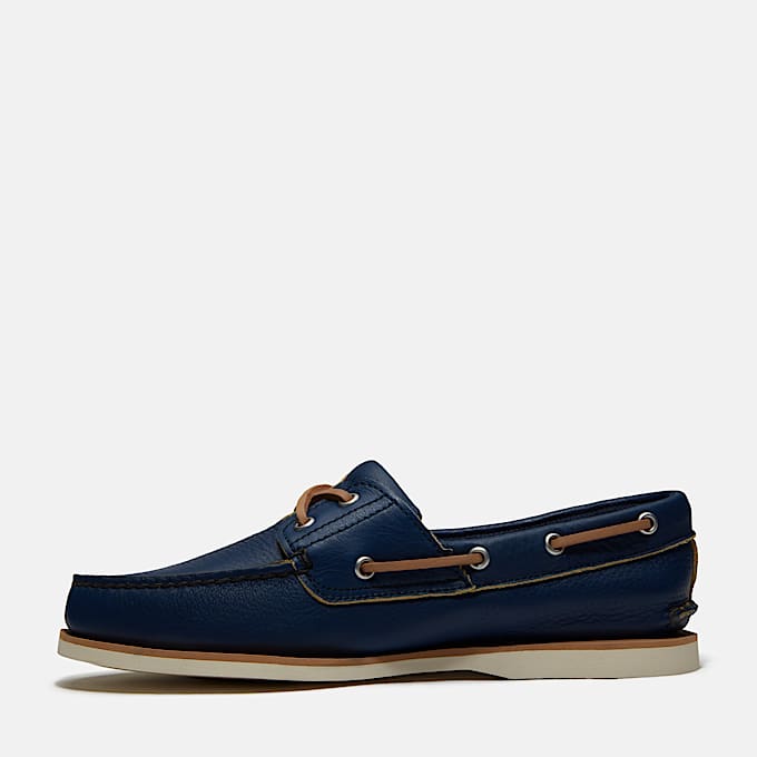 Mens Lake House Classic 2Eye Boat Shoe TBL Dark Blue FullGrain ALT6