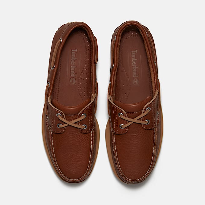 Mens Lake House Classic 2Eye Boat Shoe TBL Rust FullGrain ALT2