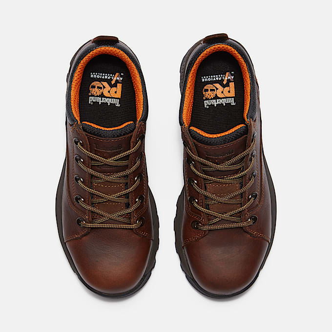 Womens Timberland PRO TiTAN EV Oxford CompToe EH Work Boot TBL Medium Brown FullGrain ALT2