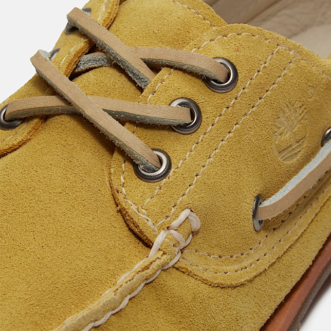 Womens Timberland Authentic Boat Shoe TBL Yellow Suede ALT7