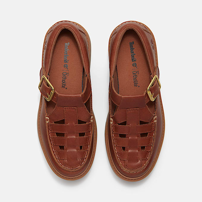 Womens Stone Street Platform Buckle Shoe TBL Rust FullGrain ALT2