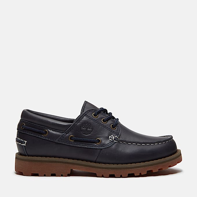 Junior Timberland Authentic Boat Shoe TBL Navy FullGrain HERO