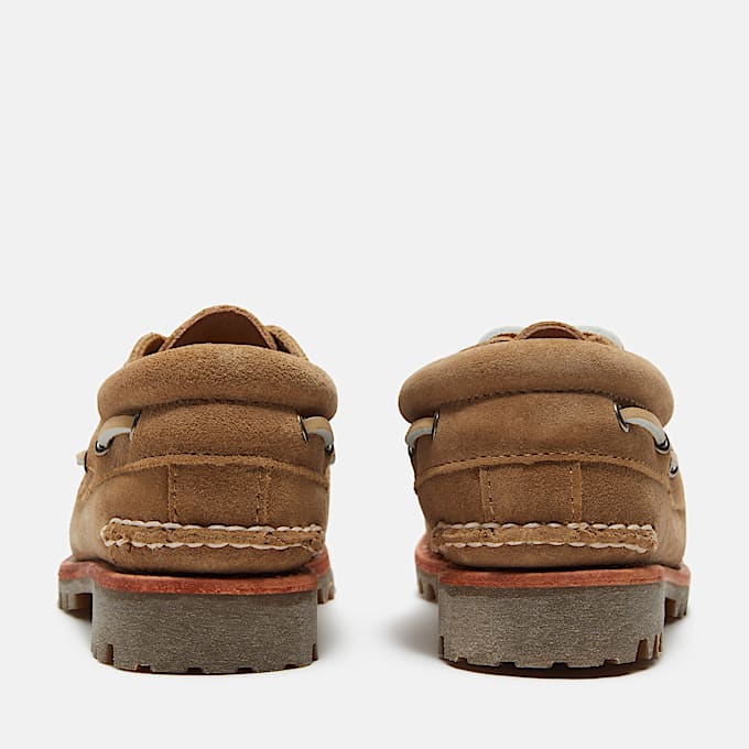 Womens Timberland Authentic Boat Shoe TBL Beige Suede ALT5