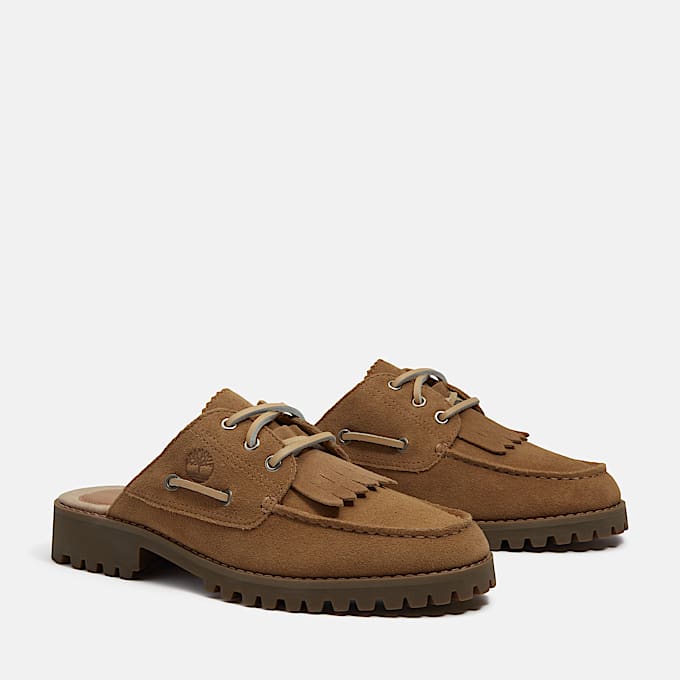 Womens Timberland Authentic Mule TBL Beige Suede ALT4