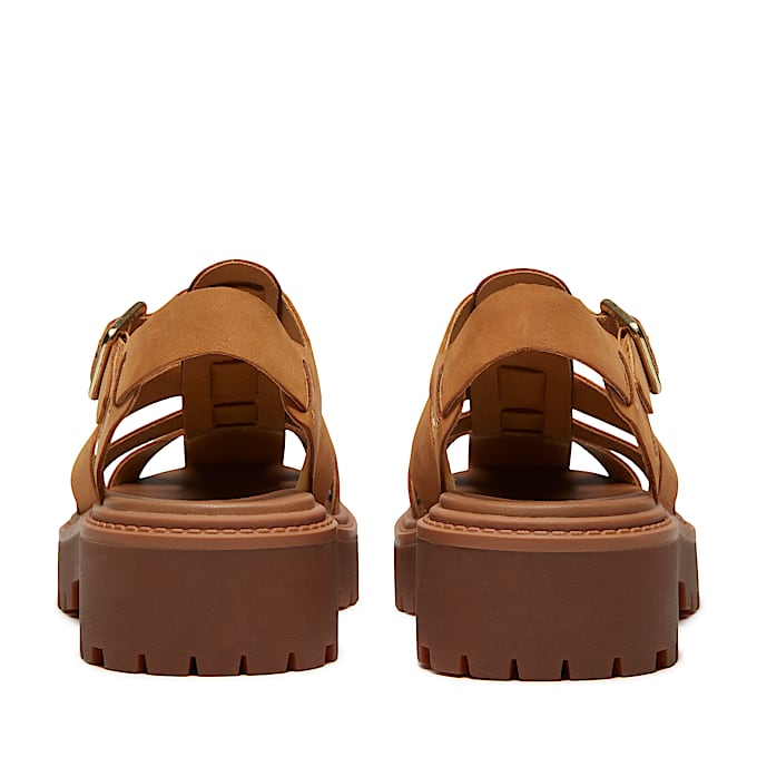 Womens Stone Street Fisherman Platform Sandal TBL Wheat Nubuck ALT5