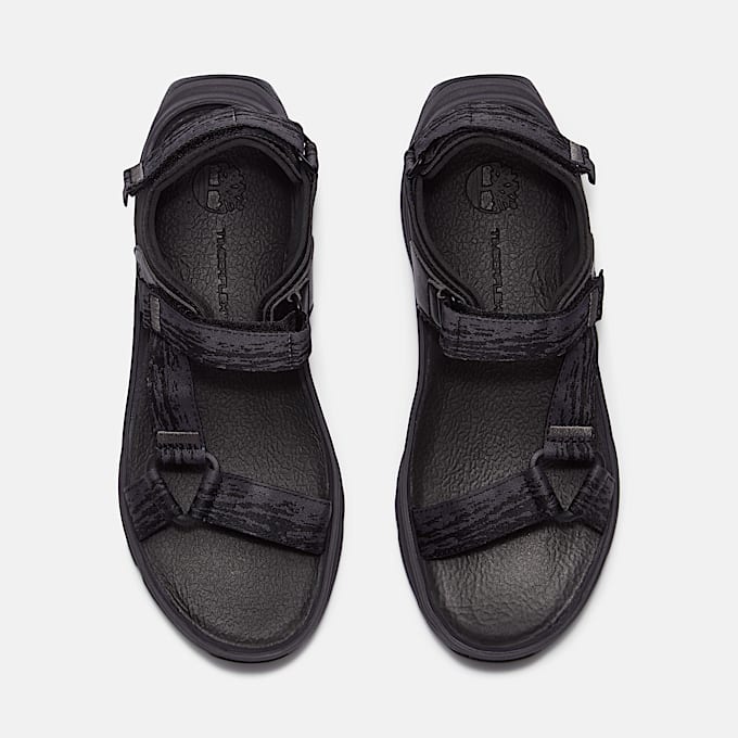 Womens Motion Dune Backstrap Sandal TBL Black Webbing ALT2