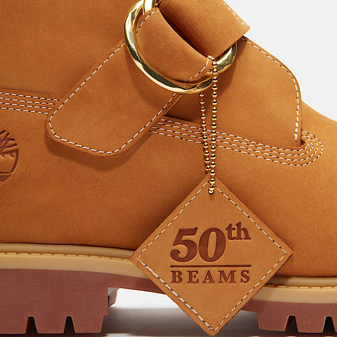 Mens Timberland x BEAMS Buckle Boot with GORETEX Membrane TBL Wheat NubuckBrown ALT7