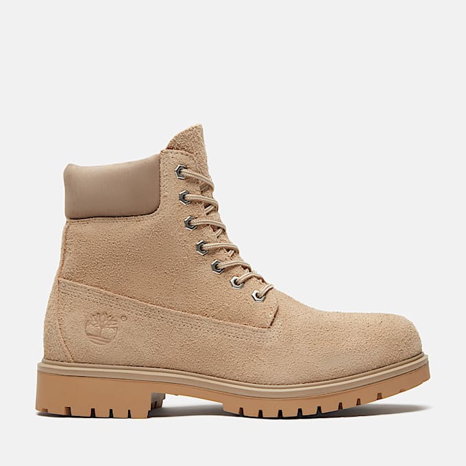 Mens Timberland 25 6Inch Waterproof Boot TBL Natural Suede HERO
