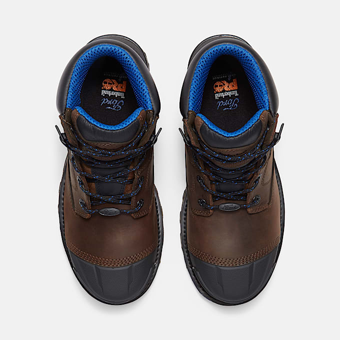 Mens Timberland PRO x Ford Boondock 6 Waterproof Work Boot TBL BrownBlue ALT2