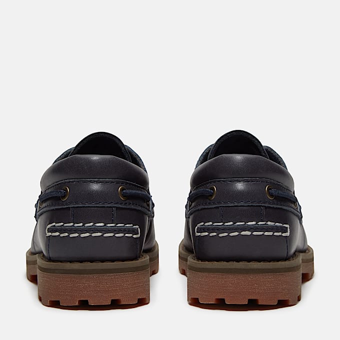 Zapatos nuticos Timberland Authentic para jvenes TBL Azul marino grano entero ALT5