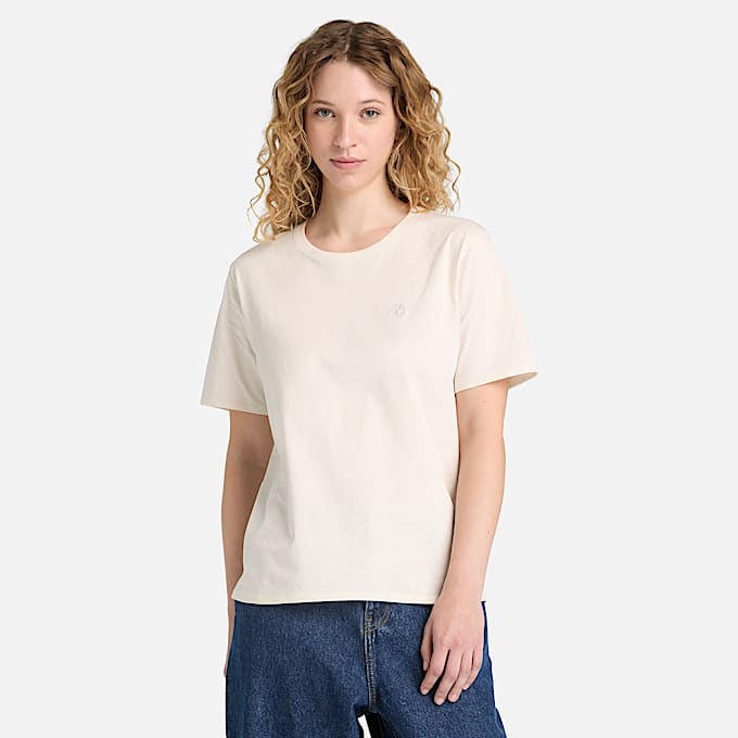 TShirt para Mujer Dunstan de manga corta TBL Blanco Vintage ALT1