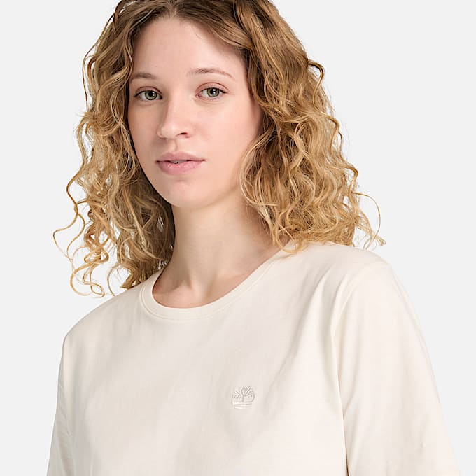 TShirt para Mujer Dunstan de manga corta TBL Blanco Vintage ALT3