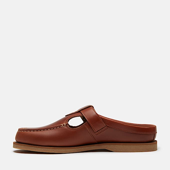 Womens Timberland Classic Boat Mule TBL Rust FullGrain ALT6
