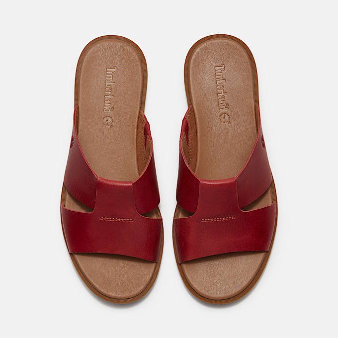 Womens Calista Bay Slide Sandal TBL Red FullGrain ALT2