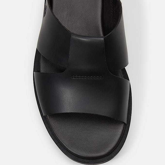 Womens Calista Bay Slide Sandal TBL Black FullGrain ALT7