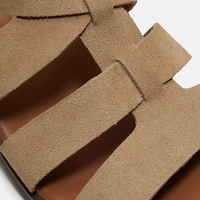 Womens Bellevaux Suede Fisherman Sandal TBL Beige Suede ALT7