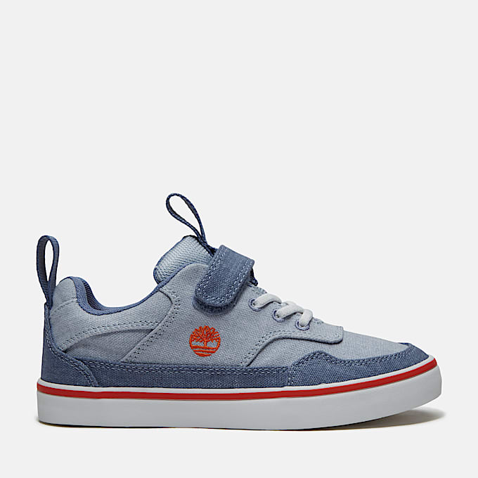 Youth Stone Jump HookandLoop Sneaker TBL Light Blue Canvas HERO