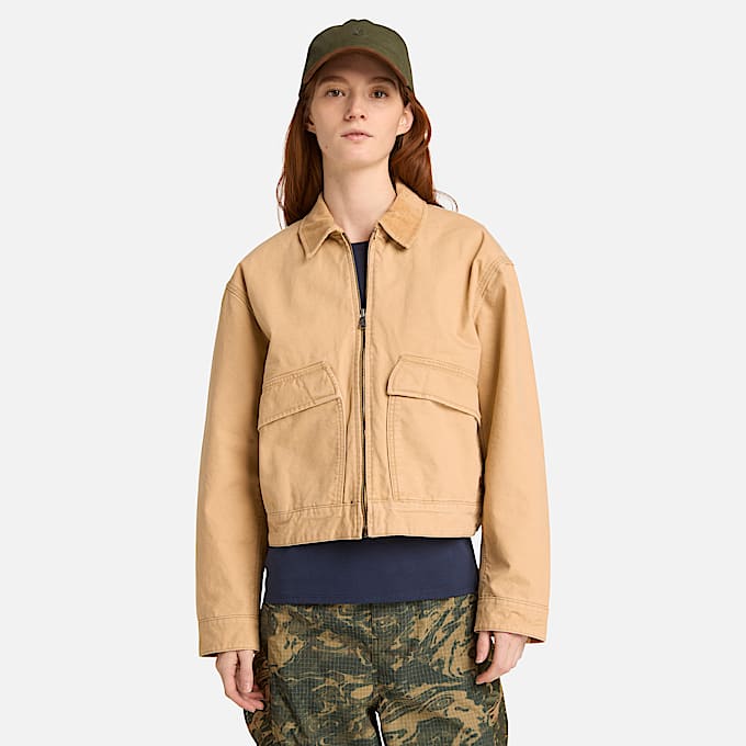 Chamarra para mujer Strafford Washed Canvas TBL Caf ALT1