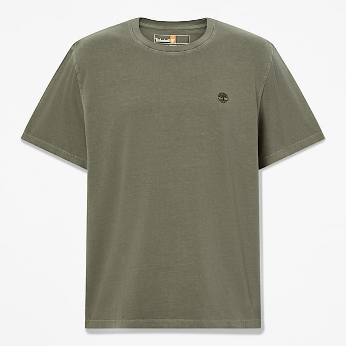 TShirt de manga cortaDunstan River Garment Dye para hombre TBL Verde hoja HERO