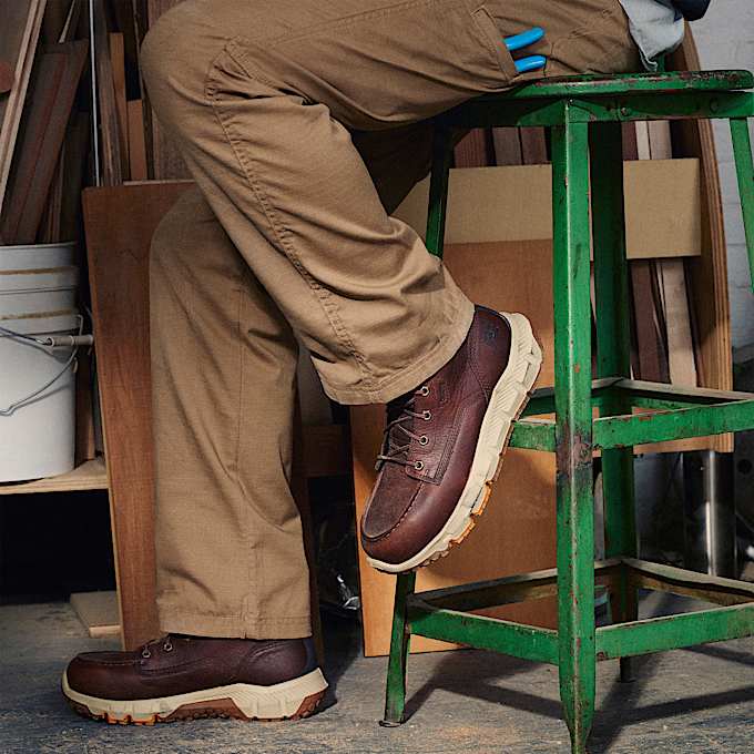 Mens Timberland PRO Tempe Moc Toe Waterproof Alloy Toe Boot TBL Rust ALTC