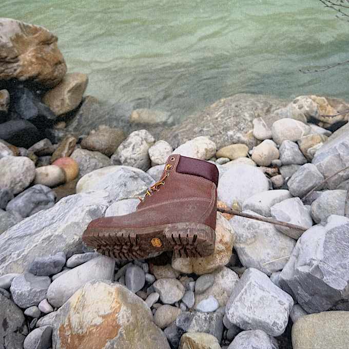 Mens Timberland x OUR LEGACY WORK SHOP 6Inch Boot TBL Acorn Pebbled FullGrain ALTB