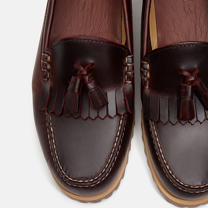 Mens Timberland Authentic Loafer TBL Burgundy FullGrain ALT8