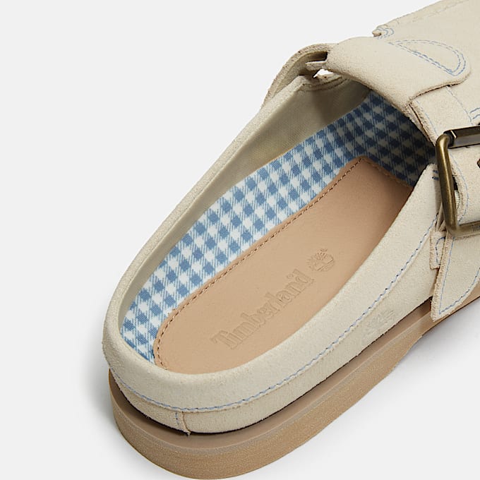 Zapatos Mule Timberland Classic para mujer TBL Ante beige claro ALT9