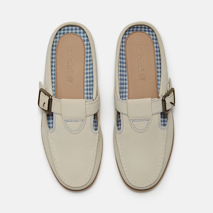 Zapatos Mule Timberland Classic para mujer TBL Ante beige claro ALT2
