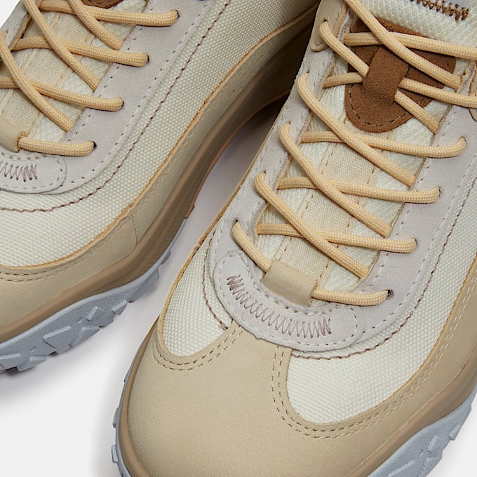 Tenis sneakers TimberCush Motion 7 Mid impermeables para mujer TBL Nobuck beige claro ALT8