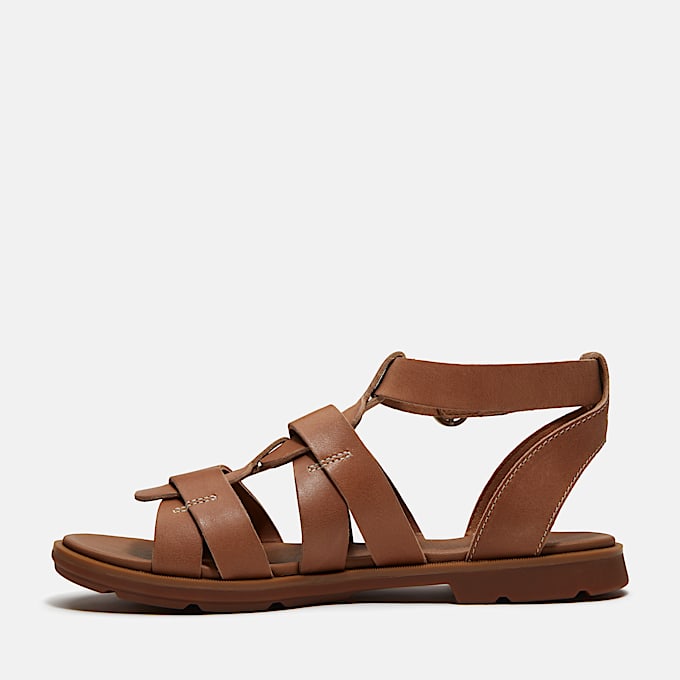 Sandalias Calista Bay Fisherman para mujer TBL Marrn Grano completo ALT6